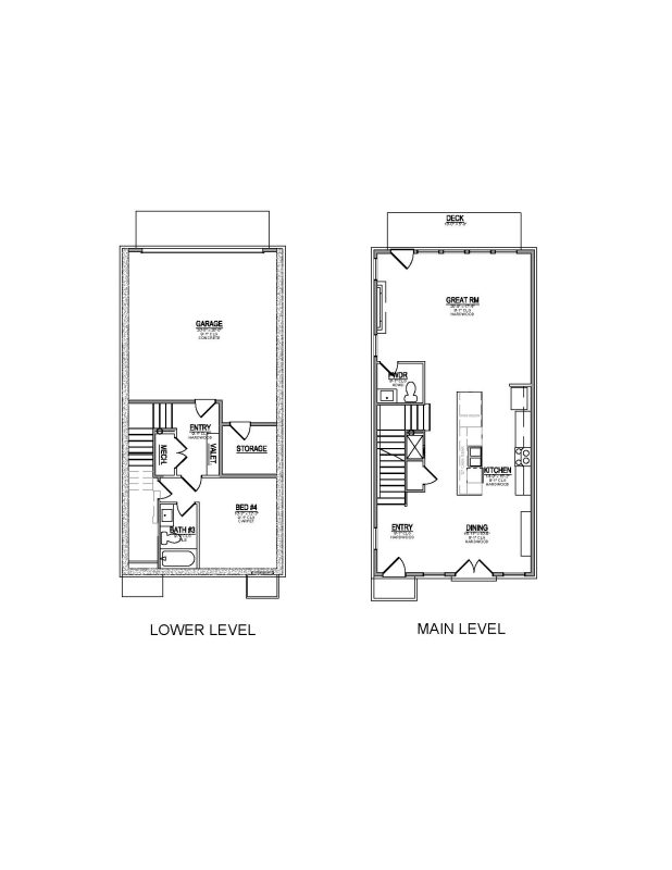 Lot 20 – 9444 Horizon Dr- 2d Floor Plan 1