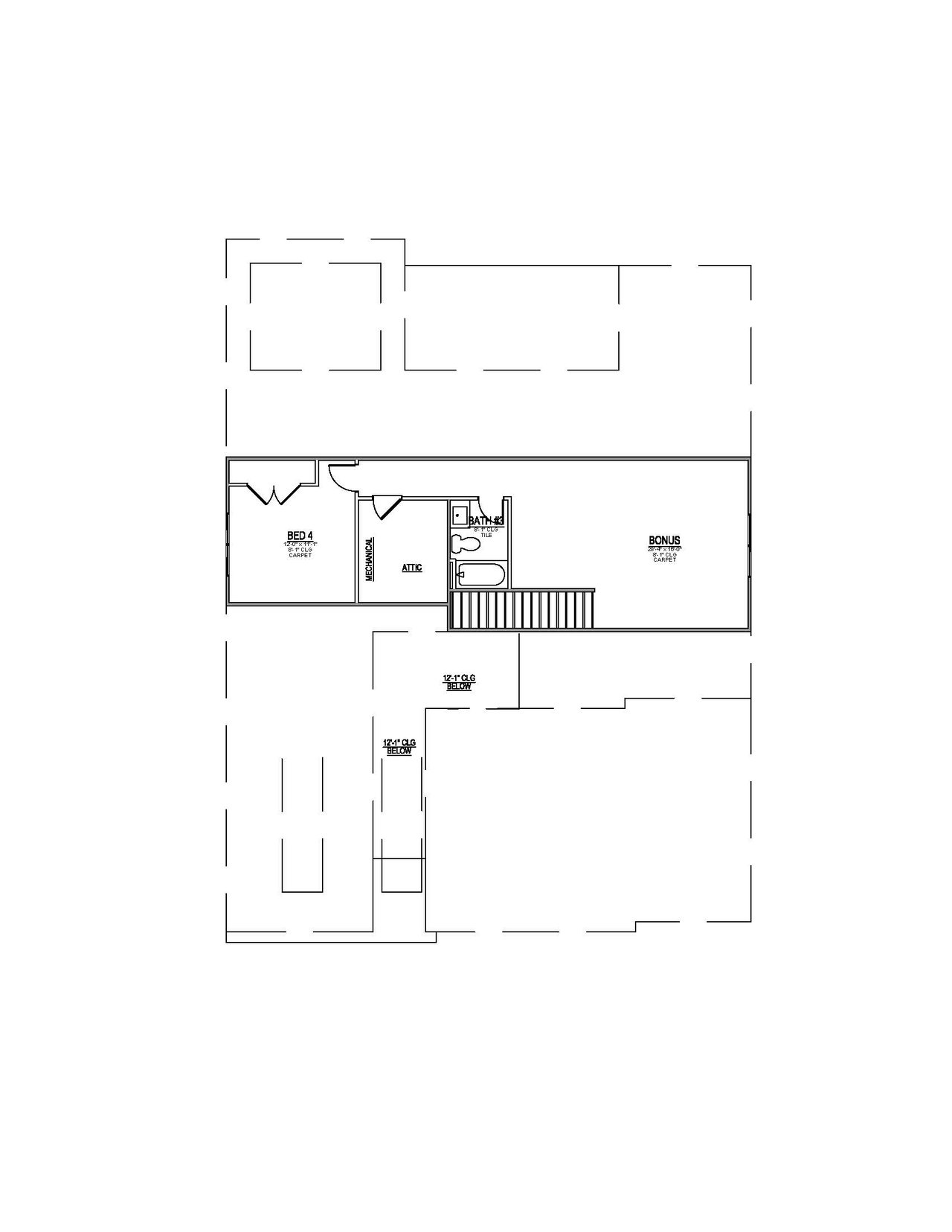Lot 18 – 11706 Boston Ivy Ln- 2d Floor Plan 1