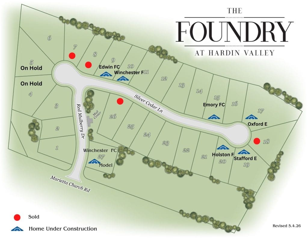 The Foundry at Hardin Valley Plat Map