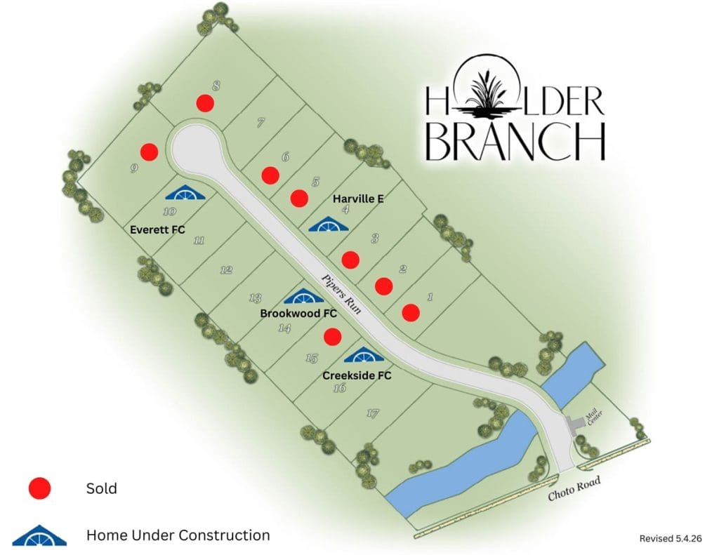 Holder Branch Plat Map