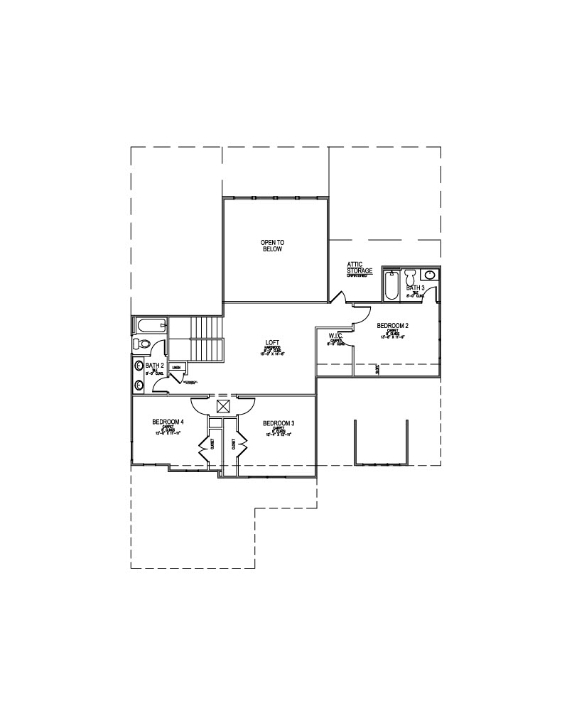 Lot 16 – 917 Sweatleaf Ln- 2d Floor Plan 2