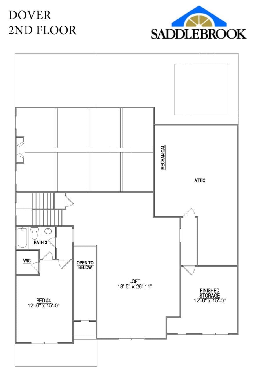 DOVER- 2d Floor Plan 2