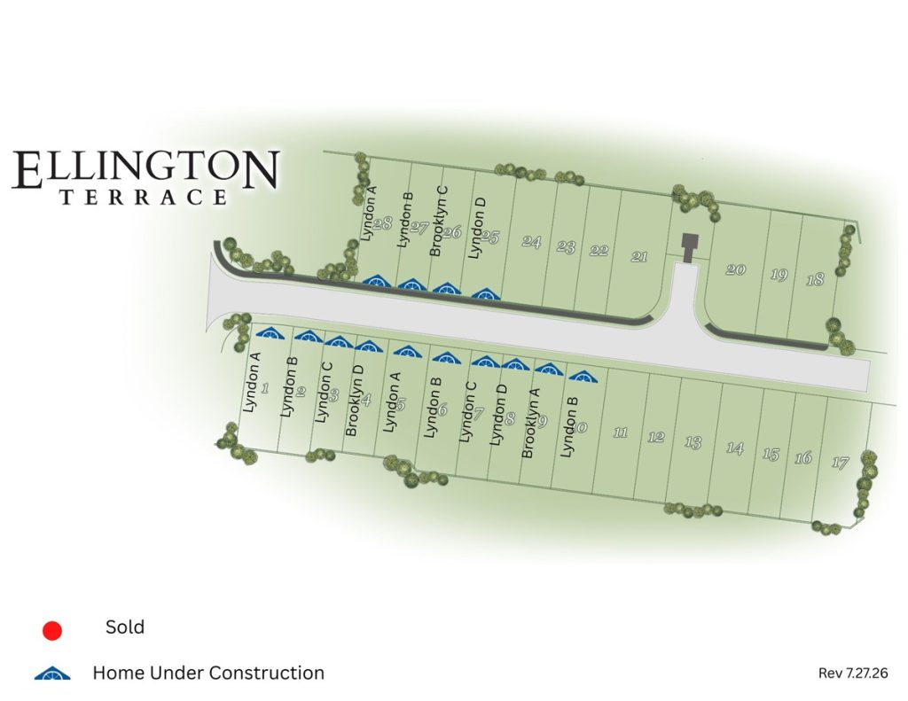 Ellington Terrace Plat Map