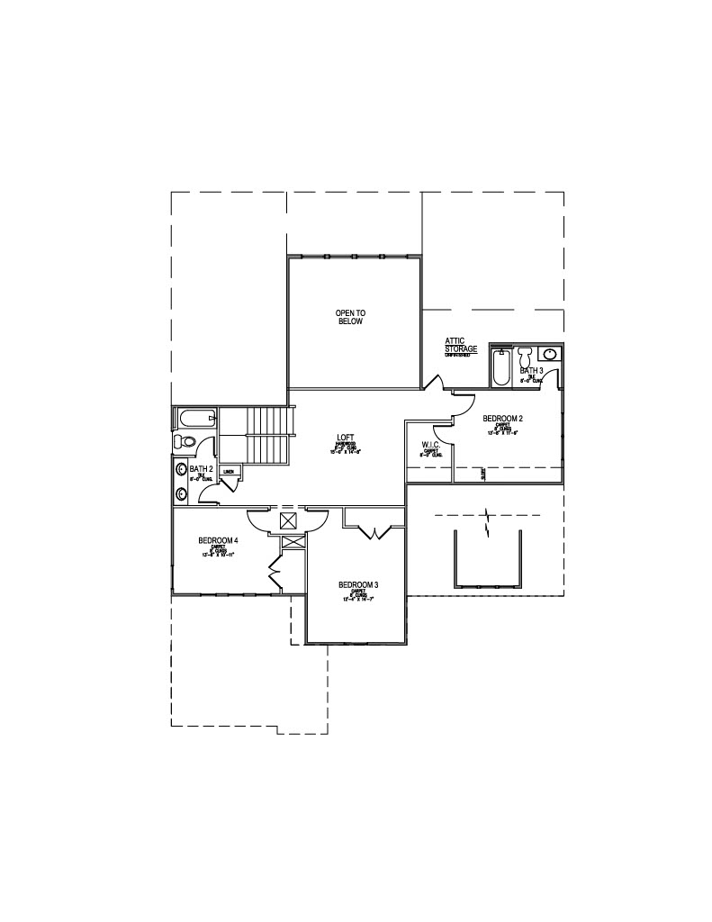 Lot 142 – 12519 Iron Plow- 2d Floor Plan 2